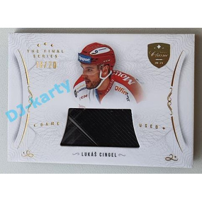 2021/22 OFS The Final Series Lukáš Cingel #STI-CIL 18/20 Game Used Stick Gold