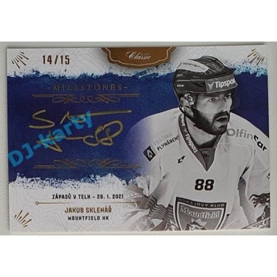 2021/22 OFS The Final Series Jakub Sklenář #MS-JSK 14/15 Bonus Signature Milestones