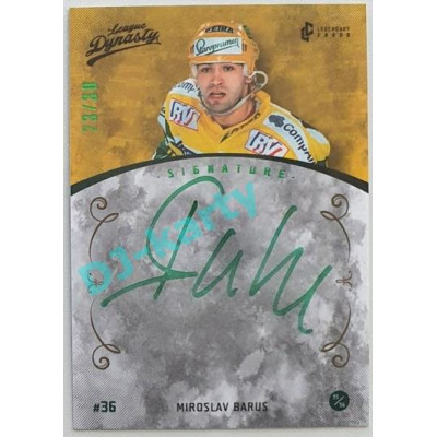 2021 Legendary Cards League Dynasty Vsetín Miroslav Barus #41 23/30 Signature