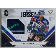 2021/22 Sportzoo TIPSPORT ELH Matyáš Filip #JS-MF 25/25 Game Jersey Signature