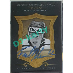 2020 OFS Síň slávy českého hokeje František Kaberle ml. #SSCH-FKA 2/20 Black Authentic Signature Blue