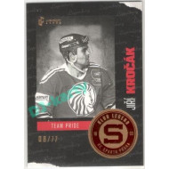 2022 Legendary Cards Klub Legend HC Sparta Praha #35 Jiří Kročák paralelka xx/77