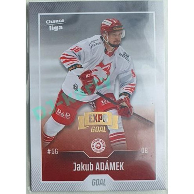 2022/23 Goal Cards Chance Liga 1. série #134 Jakub Adámek Expo Pardubice