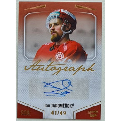 2022/23 Goal Cards Chance Liga 2. série #140 Jan Jaroměřský Autograph xx/49