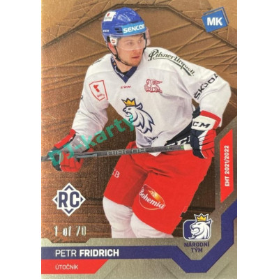 2021/22 MK reprezentace #015 Petr Fridrich RC EHT Bronze 1 of 70