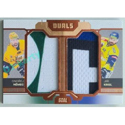 2022/23 Goal Cards Chance Liga Update #D-16 O. Němec / J. Krisk Duals Jersey Bronze 04/30
