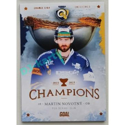 2023 Goal Cards Zlín Champions #10 Martin Novotný Parallel 7/10