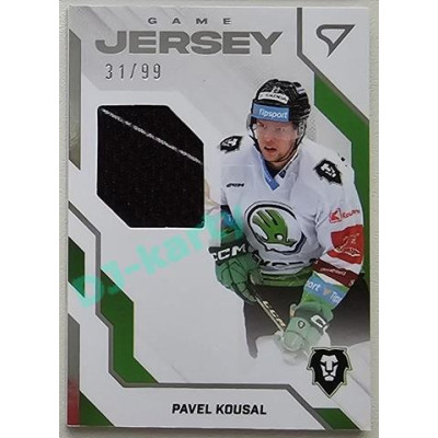 2022/23 Sportzoo ELH 2. série #GJ-KO Pavel Kousal Game Jersey 31/99