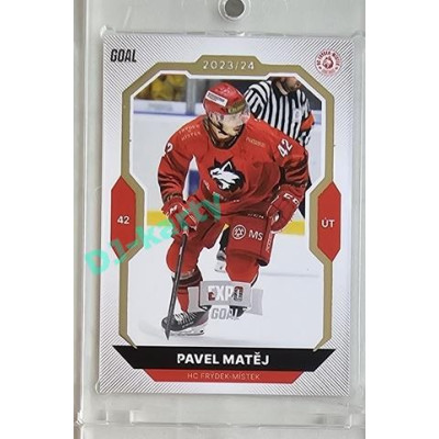 2023/24 Goal cards Chance Liga 2. série #324 Pavel Matěj Expo Silver 1of7