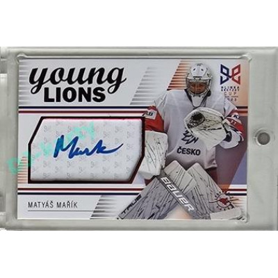 2023/24 Legendary Cards Hlinka Gretzky Cup Young Lions #S-01 Matyáš Mařík Autograph Red xx/29