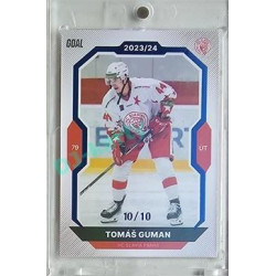 2023/24 Goal cards Chance Liga 2. série #342 Tomáš Guman Blue 10/10