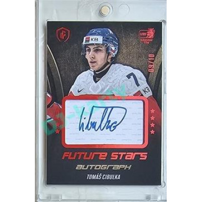 2023/24 LC Expectations Road to Prague #FSA-05 Tomáš Cibulka Future Stars Autograph Red xx/10