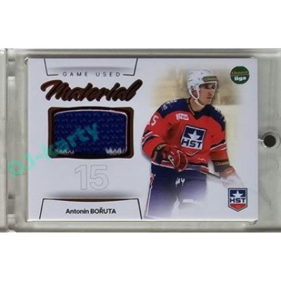 2023/24 Goal cards Chance Liga 1. série #GUM-06 Antonín Bořuta Game Used Material 14/30