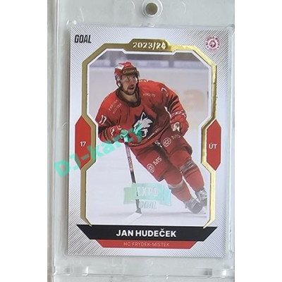 2023/24 Goal cards Chance Liga 2. série #325 Jan Hudeček Expo Silver 1of7