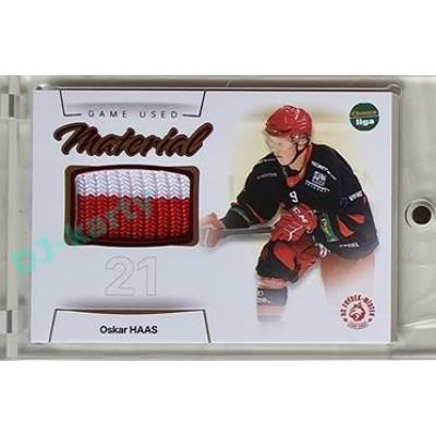 2023/24 Goal cards Chance Liga 1. série #GUM-19 Oskar Haas Game Used Material 14/30
