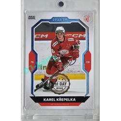 2023/24 Goal cards Chance Liga 2. série #332 Karel Křepelka 1st day of issue
