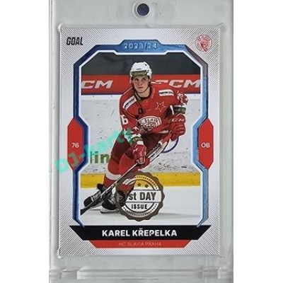 2023/24 Goal cards Chance Liga 2. série #332 Karel Křepelka 1st day of issue