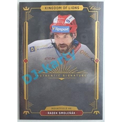 2021 OFS Kingdom of Lions Radek Smoleňák #A15 Authentic Signature PROMO (bez podpisu)