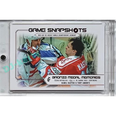 2023 LC Bronze Medal Memories 1993 #GS-22 Kamil Kašťák, Tony Amonte Game Snapshots Red parallel 02/25