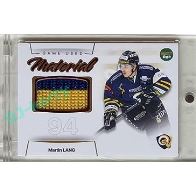 2023/24 Goal cards Chance Liga 1. série #GUM-02 Martin Lang Game Used Material 14/30