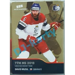 2020 MK reprezentace David Musil Tým MS 2019 #50 Gold Promo