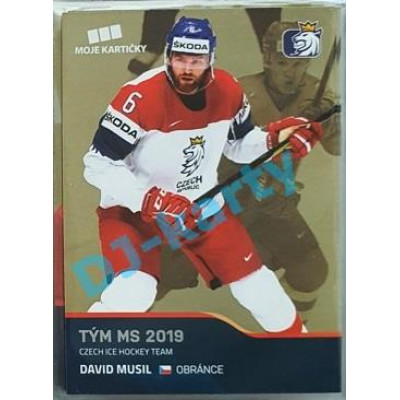 2020 MK reprezentace David Musil Tým MS 2019 #50 Gold Promo