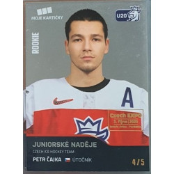 2020 MK reprezentace Petr Čajka #75 4/5 Silver Czech Expo