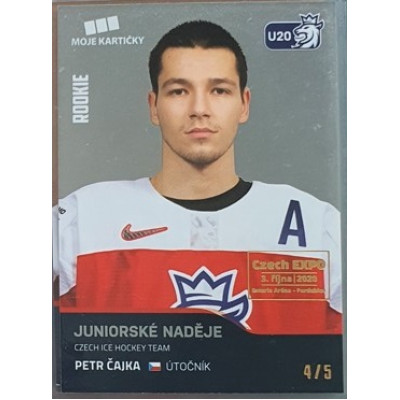 2020 MK reprezentace Petr Čajka #75 4/5 Silver Czech Expo