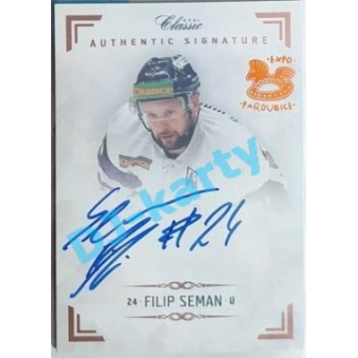 2019/20 OFS Chance liga Filip Seman #AS044 x/2 Authentic Signature Rainbow OFS 18-19 Expo Pard.