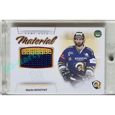 2023/24 Goal cards Chance Liga 1. série #GUM-01 Martin Novotný Game Used Material 14/30