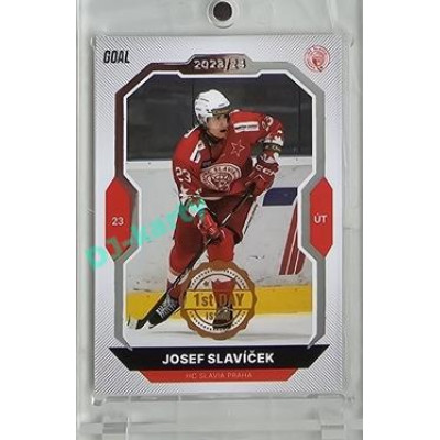 2023/24 Goal cards Chance Liga 2. série #336 Josef Slavíček 1st day of issue