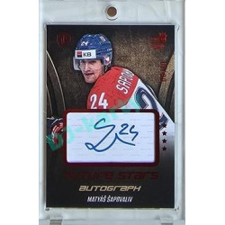 2023/24 LC Expectations Road to Prague #FSA-15 Matyáš Šapovaliv Future Stars Autograph Red xx/10