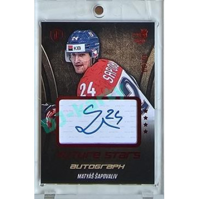 2023/24 LC Expectations Road to Prague #FSA-15 Matyáš Šapovaliv Future Stars Autograph Red xx/10