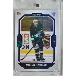 2023/24 Goal cards Chance Liga 2. série #348 Michal Häusler Blue 10/10