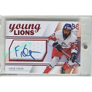 2023/24 Legendary Cards Hlinka Gretzky Cup Young Lions #S-04 Jakub Fibigr Autograph Red xx/29