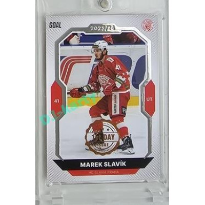 2023/24 Goal cards Chance Liga 2. série #337 Marek Slavík 1st day of issue