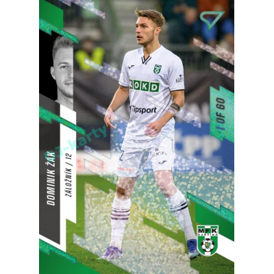 2023/24 Sportzoo Fortuna Liga 2. série #377 Dominik Žák Green Dew 1of60