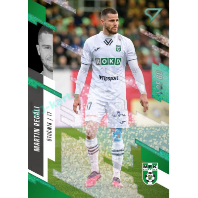 2023/24 Sportzoo Fortuna Liga 2. série #378 Martin Regáli Green Dew 1of60