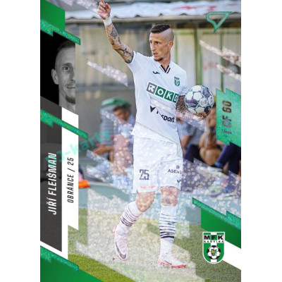 2023/24 Sportzoo Fortuna Liga 2. série #371 Jiří Fleišman Green Dew 1of60