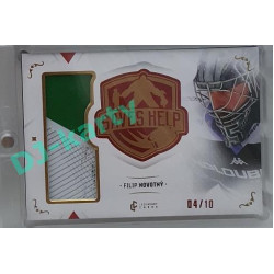 2021/22 Legendary Cards SAVES HELP MEMORABILIA SERIES #SHM-33 Filip Novotný Memorabilia Red 04/10