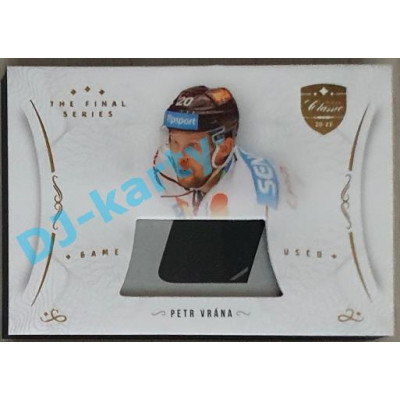 2021/22 OFS The Final Series Petr Vrána #STI-VRE Game Used Stick Gold PROMO