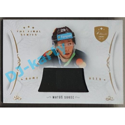 2021/22 OFS The Final Series Matúš Sukel´ #STI-SUM Game Used Stick Gold PROMO