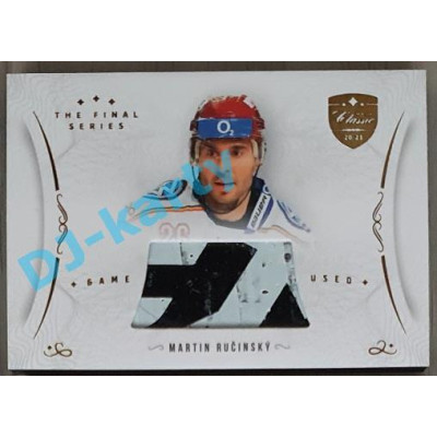 2021/22 OFS The Final Series Martin Ručínský #STI-RUM Game Used Stick Gold PROMO