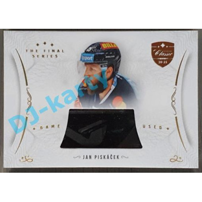 2021/22 OFS The Final Series Jan Piskáček #STI-PIJ Game Used Stick Gold PROMO