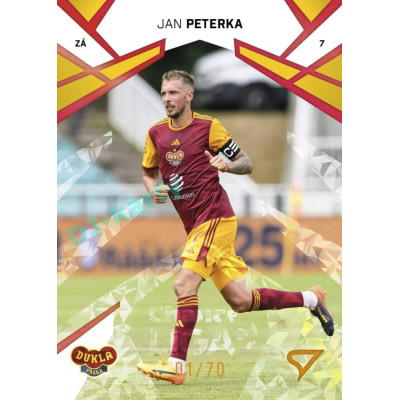 2024/25 Sportzoo Chance Liga 1. série #184 Jan Peterka Copper Diamond xx/70