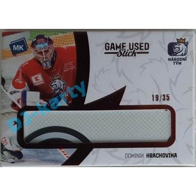 2021 MK reprezentace Dominik Hrachovina #23 19/35 Game used memorabilia Red