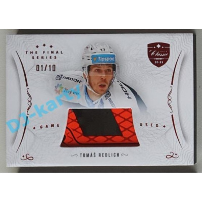 2021/22 OFS The Final Series Tomáš Redlich #STI-RET 01/10 Game Used Stick Red