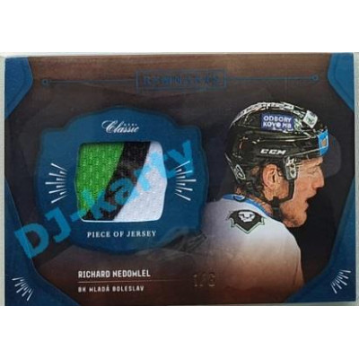 2020/21 OFS 2.série Richard Nedomlel #RPS-RNE 1/6 Game Used Remnants Black Cut