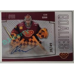 2022/23 Goal Cards Chance Liga 1. série #G-1 Adam Beran Goalies Autograph 28/49