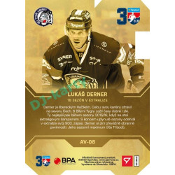 2022/23 Sportzoo ELH 2. série #AV-08 Lukáš Derner 30 let ELH Limited xx/50